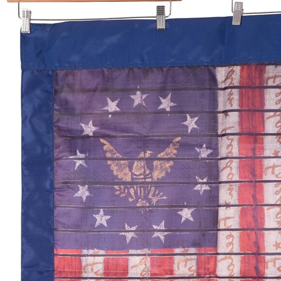 American Flag Hanging Decor Outdoors Banner Eagle Freedom Stars Red White Blue - Picture 2 of 6